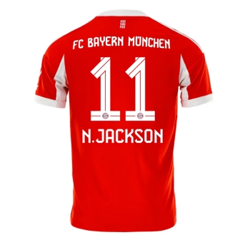 Billige Fotballdrakt Bayern Munich Nicolas Jackson #11 Replika Hjemmedrakt 2025-26 Kortermet